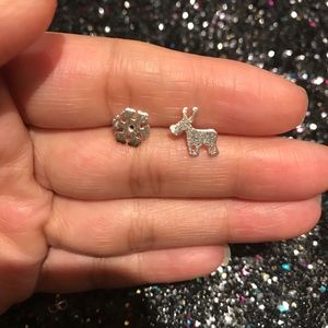 Reindeer and snowflake earrings